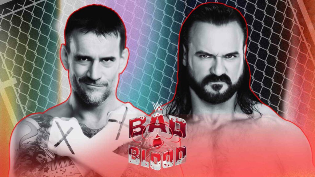 CM Punk vs Drew McIntyre Hell in a Cell at WWE Bad Blood 2024