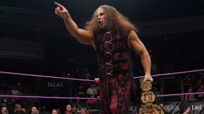 Matt Hardy with his TNA Tag Team Championship.